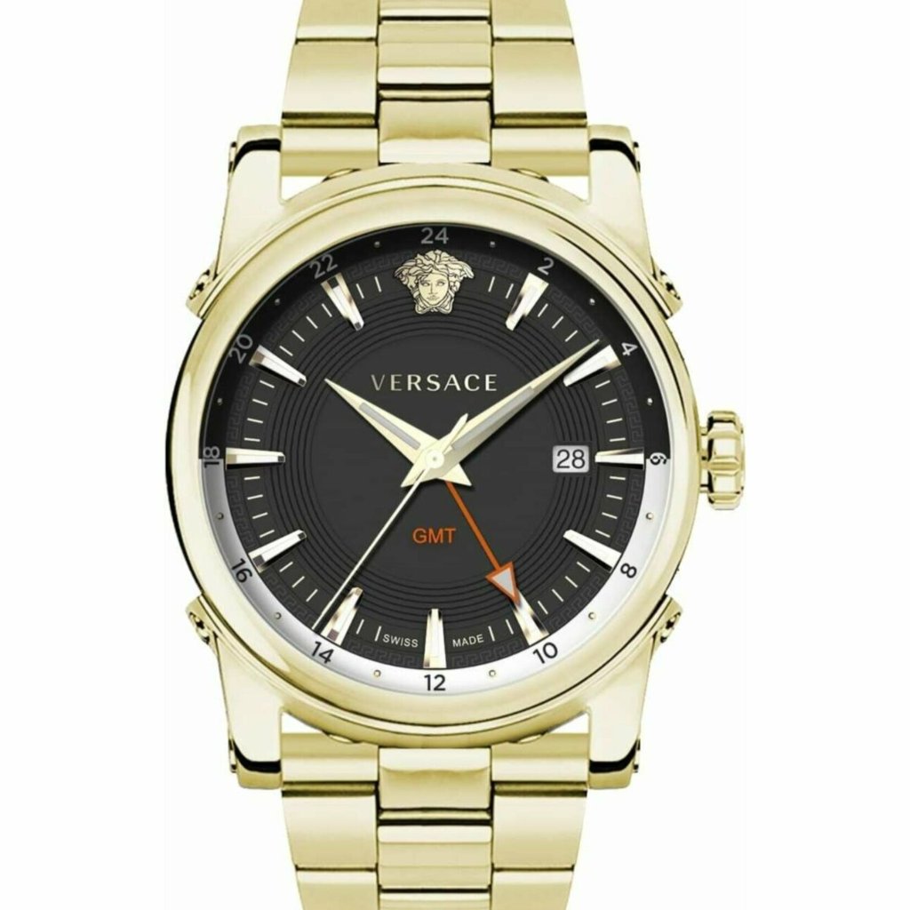 Versace Mens 42mm Gmt Mens Watch